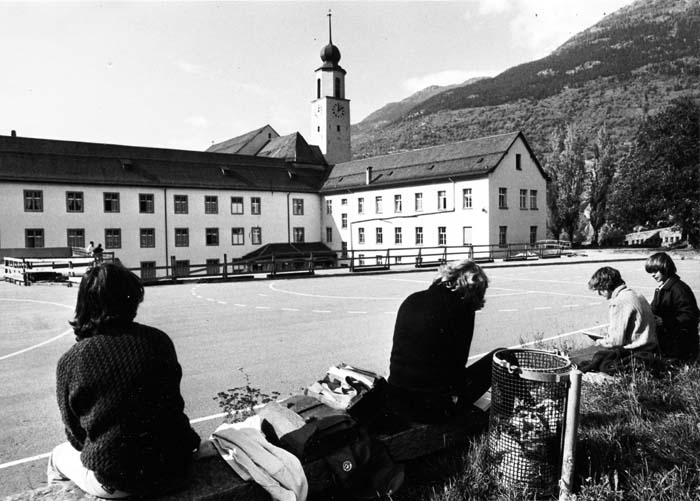 Blick auf das Internat des Kollegiums Spiritus Sanctus Brig