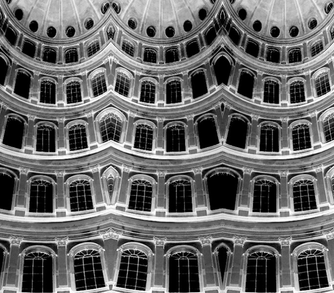 Architecture de la mémoire. Photomontage. 100 X 90 cm. 2023