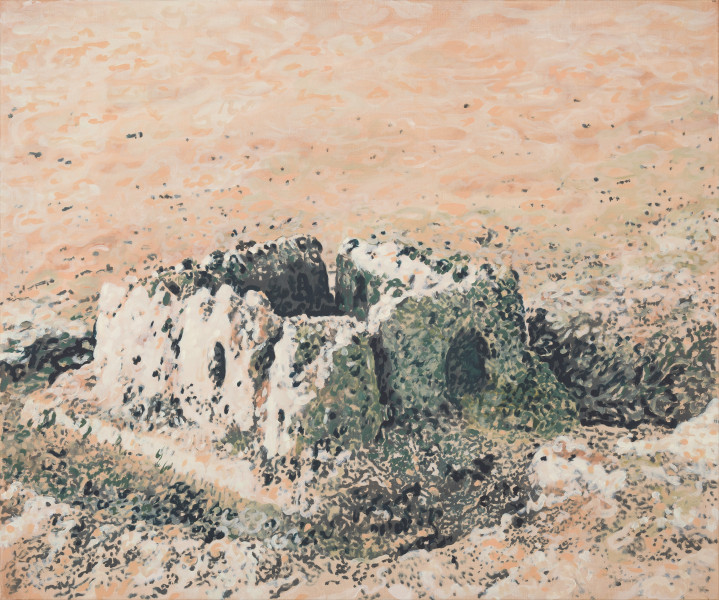 2025_CHANTIER DE PLAGE I_huile sur toile_100x120cm