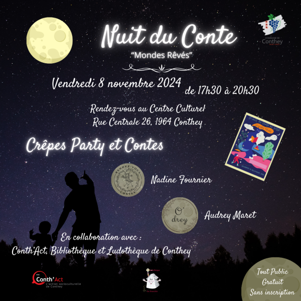 Flyer nuit du conte conthey