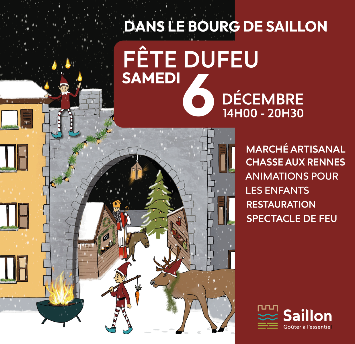 Fête du Feu - Office du tourisme de Saillon - Dans le bourg médiéval